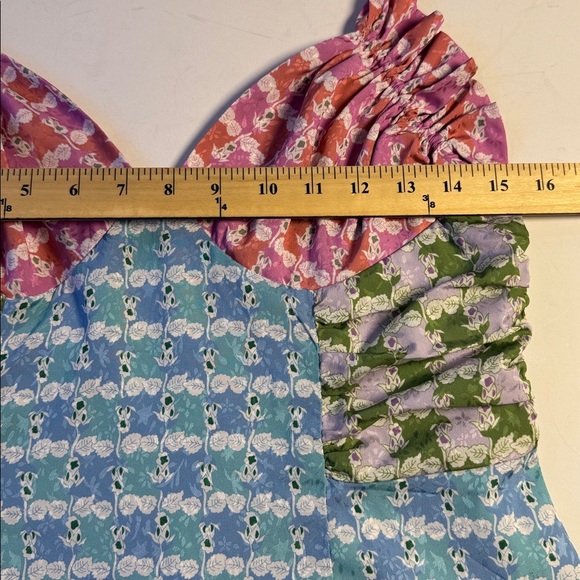 English Factory Endless Rose Blue and White Floral Midi Dress Size Large - Picture 5 of 10